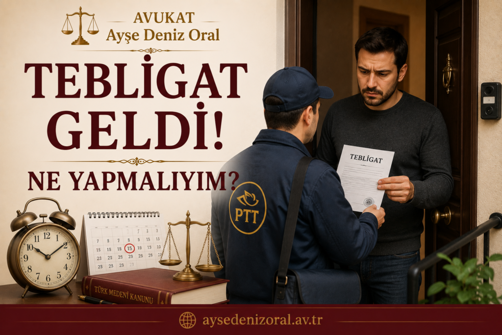 TEBLİGAT GELİNCE NE YAPILIR