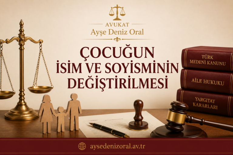çocuğun isim ve soyisim değişikliği