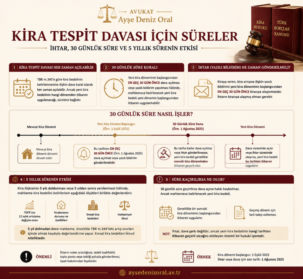 kira tespit süreler