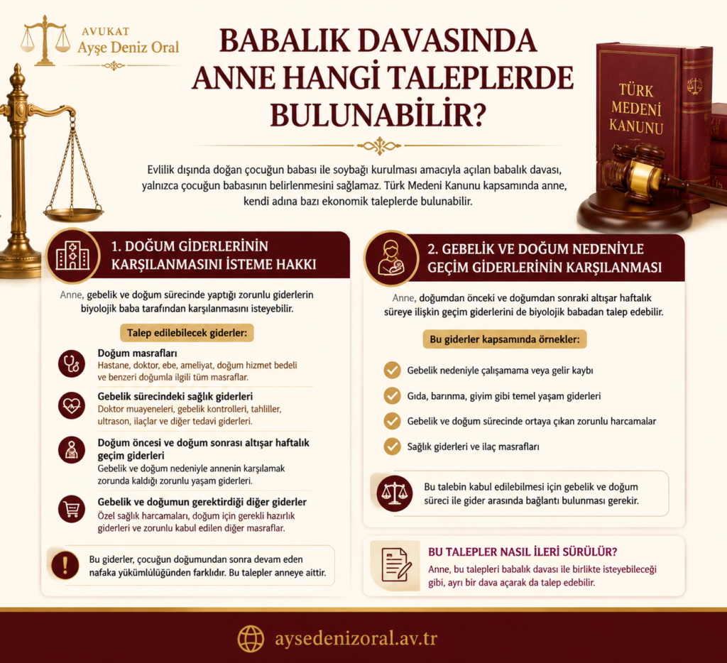 nikahsız çocuğun annesinin talepleri